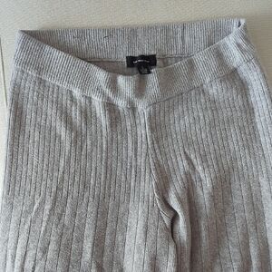 Who What Wear Gray Wide Leg Knit Pants